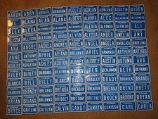 Targa nome metallo vanità