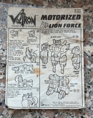 Voltron ljn toys - ljn, motorizzato