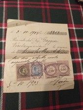 Ricevuta 1923 Con Marche Da