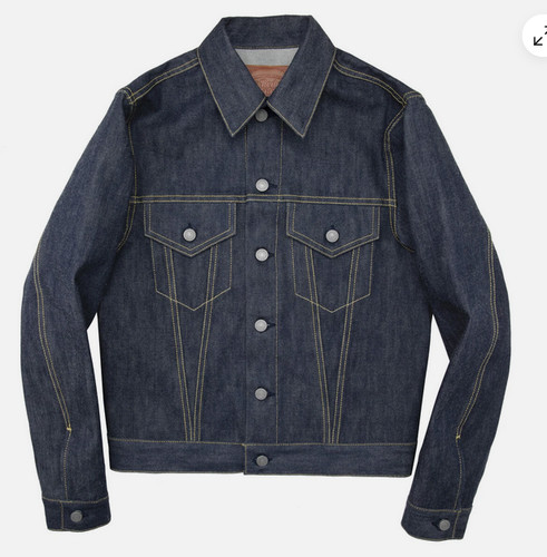 Giacca jeans rossa tornado - giacca,