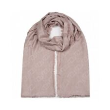 LIU JO SCIARPA FOULARD DONNA STOLA JACQUARD CON LOGO RED SAND