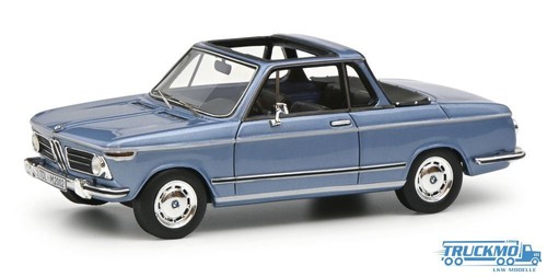 Schuco bmw 2002 cabrio blu - schuco,