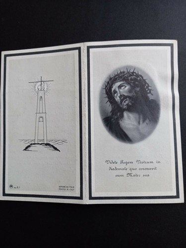 Santino holy card - card, luttino