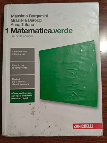 Matematica verde vol 2 - matematica.verde, vol.1