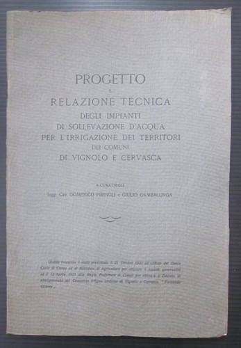 1922 progetto irrigazione - 1922,