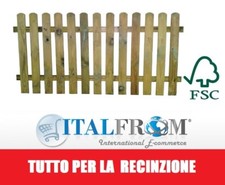 Steccato in Legno con Doghe di