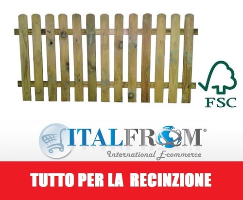 Steccato legno con doghe di - steccato,