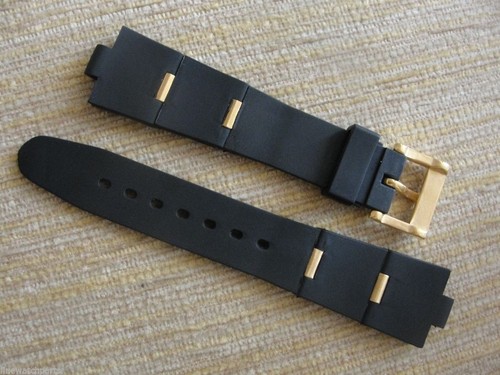Black rubber watch - rubber, strap