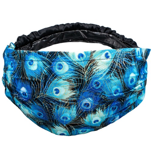 Piuma pavone donna fascia - pavone,