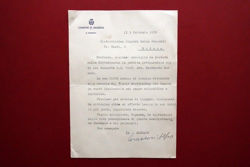 Autografo alfeo corassori - autografo,