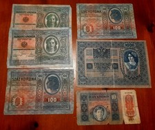 6 Banconote Inizio 900  Banca