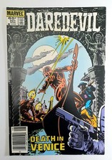 Daredevil 221 VF/NM.NEWSTAND VARIANT.Death in Venice.Marvel comics