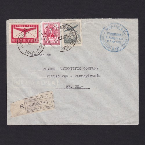 Argentina 1946 posta aerea - argentina,