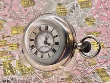 Occhio di Bue . Argento . Gaydon & Son . 1890 . Uk . 1890 OROLOGIO TASCA