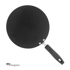 Padella crepe antiaderente alluminio Tawa Tava Roti Naan Chapati Dosa piastra calda 26 cm