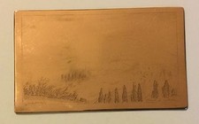 Antica Incisione Su Lastra Di