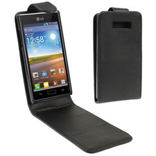 Custodia in Ecopelle Nera x LG