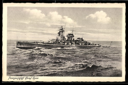 Ansichtskarte admiral graf - ak,
