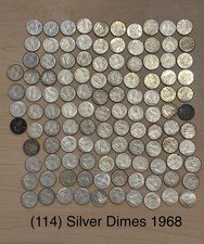 Lotto di 114 monete d'argento