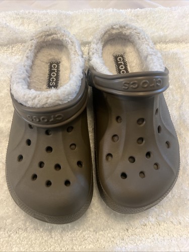 Zoccoli crocs marroni - zoccoli, foderati
