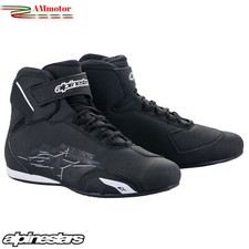 Scarpe Da Moto Alpinestars Sektor Black White Uomo Protezioni N 42.5 Sportive