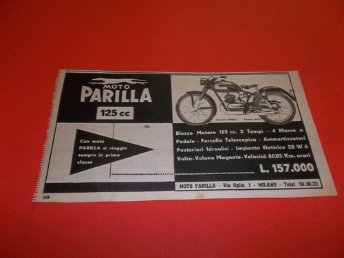 Pubblicita 1954 moto - 1954,
