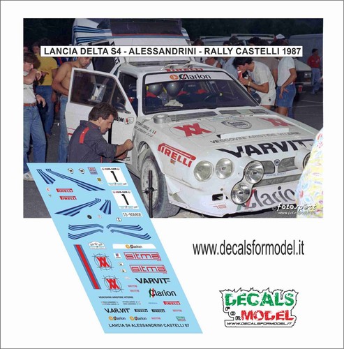 Decals lancia delta s4 - decals, 1:43