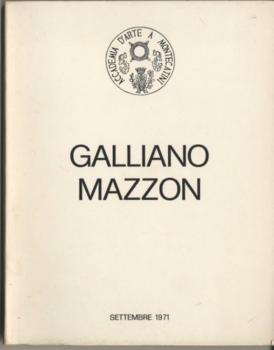 Catalogo mostra antologica - mostra, del