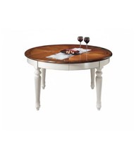 TAVOLO ROTONDO ALLUNGABILE LEGNO SHABBY 140X140x78.