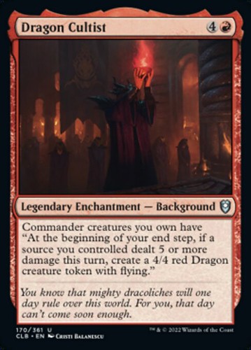 Mtg dragon cultist foil exc - foil,