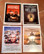 GIANMARIA VOLONTE' - LOTTO 4 SCHEDE CIAK FILM (IL CASO MORO, PORTE APERTE...)