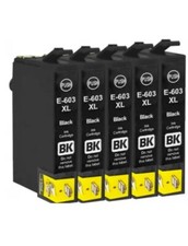 5 CARTUCCE 603XL EPSON XP2100 XP2150 XP3100 XP4100 WF2820 WF2810 WF2830 WF-2850