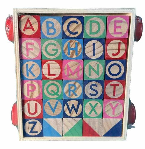 Blocchi alfabeto legno - in,