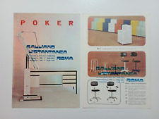 Neolt Poker 2 opuscoli tavolo accessori e mobiletti L'istantanea Roma vintage