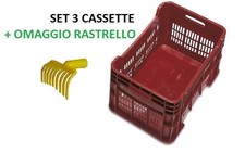 SET 3 CASSETTE PLASTICA 52X35
