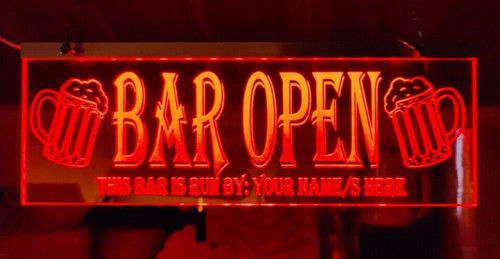 Insegna aperta mancave bar - bar,