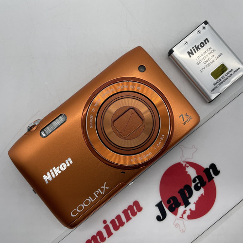 Nikon coolpix s3500 arancione - nikon,