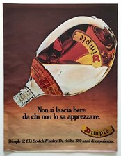 Pubblicita' Dimple 12 Y.O. Scotch Whisky Vintage Advertising Werbung 1983 (R6)