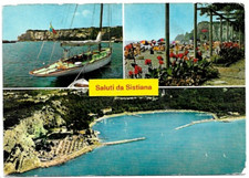 CARTOLINA DI TRIESTE ,SALUTI DA SISTIANA - VEDUTINE  viaggiata 1968