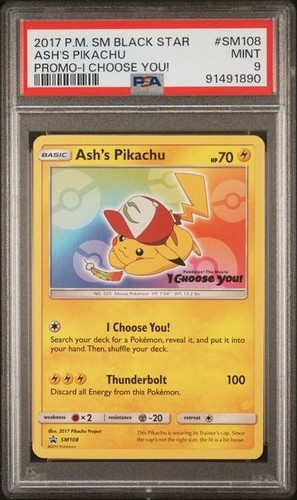 Psa ash pikachu sm108 - 9,