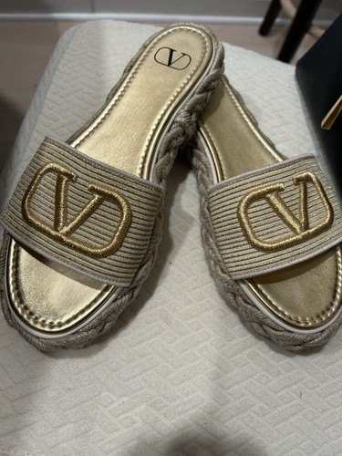 Valentino espadrillas oro - espadrillas,