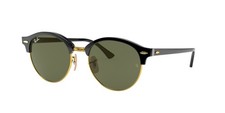 Ray Ban RB4246 Clubround Classic montatura nero lucido lenti classiche verdi