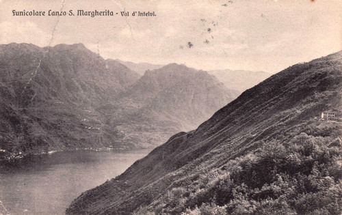 Cartolina funicolare lanzo - funicolare,