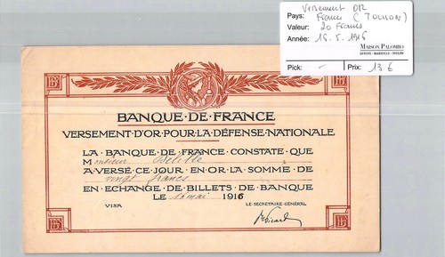 Billet francia versamento - billet,