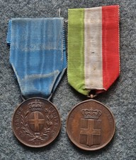 MEDAGLIA BRONZO AL VALORE MILITARE + AL VALORE CIVILE UFFICIALE CARABINERI REALI