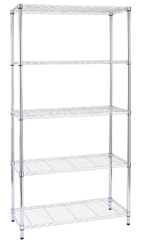 Scaffale acciaio cromato - acciaio, 5