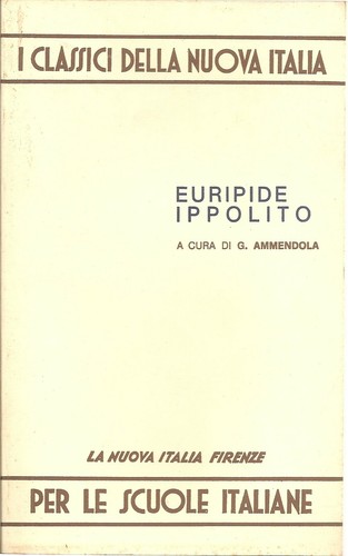 Euripide ippolito a cura di - euripide,