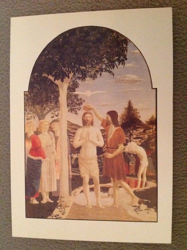 Unused art card the baptism - art,