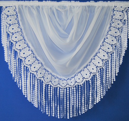 Chanaze voile white swag - voile,