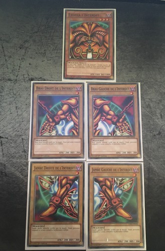 Cartes exodia - cartes, yu-gi-oh!